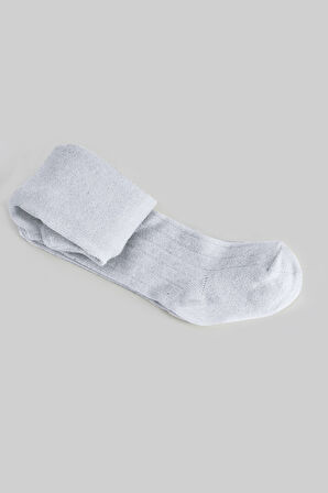 Bistyle Derby Basic Tekli Penye Külotlu Çorap BS50102B Gri