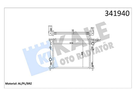 RADYATÖR CHRYSLER CHRYSLER 300C-CHRYSLER 300C TOURİNG AL-PL-BRZ 5170742AA 68050131AA 68050126AA