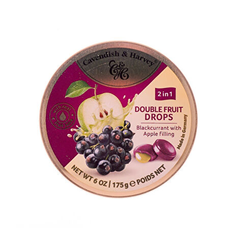 Cavendish & Harvey Elma Dolgulu Ve Frenk Üzümlü Drops Şeker 175 Gr