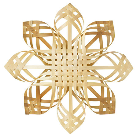 Abajur başlığı, bambu, 35 cm