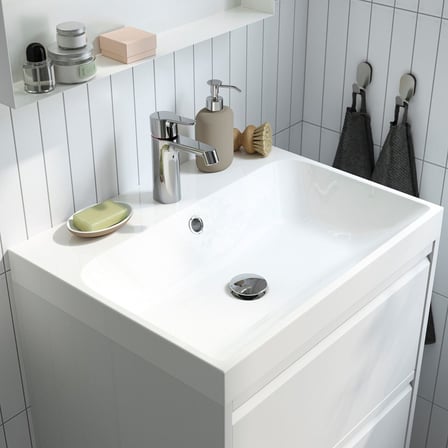 Lavabo Bataryası, Krom Kaplama, 17 cm