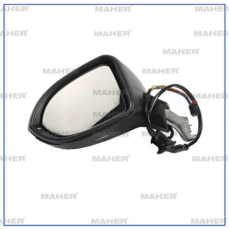 AYNA DIŞ DİKİZ PASSAT 2014 ELEKTRİKLİ, ISITMALI,SİNYALLİ, ASTARLI SOL 3G1857507AG9B9