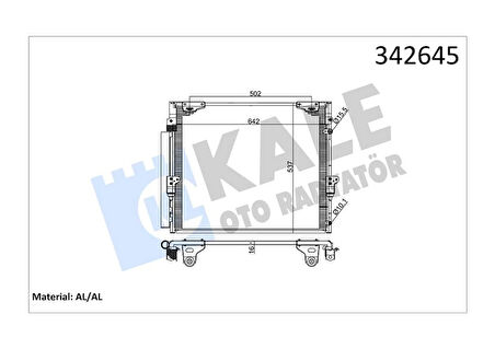 KLİMA KONDENSERİ LAND CRUISER AL-AL 8846060400 8846060400