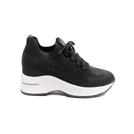 Yüksek Taban Taşlı Kadın Sneaker