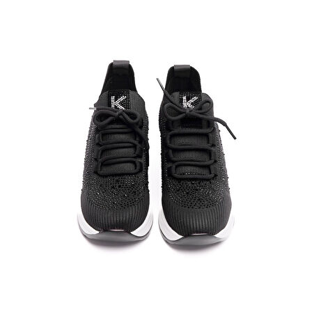 Yüksek Taban Taşlı Kadın Sneaker