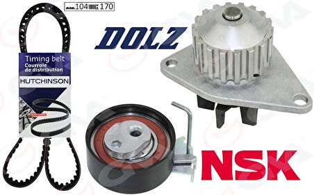 DEVİRDAİMLİ EKSANTRİK GERGİ KİTİ 104X170 206-207-306-307-BIPPER-PARTNER-BERLINGO-C2-NEMO-FIORINO