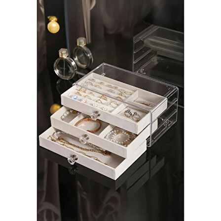 Üç Katlı Takı Organizeri