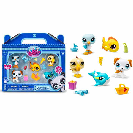 1005103 Littlest Pet Shop - Minişler 5'li Figür Seti S1 Çiftlik Temalı