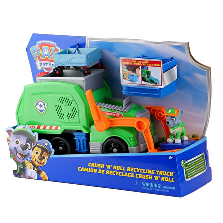SPM-6071248 PaW Patrol  Rocky ile Crush N Roll Geri Dönüşüm Kamyonu