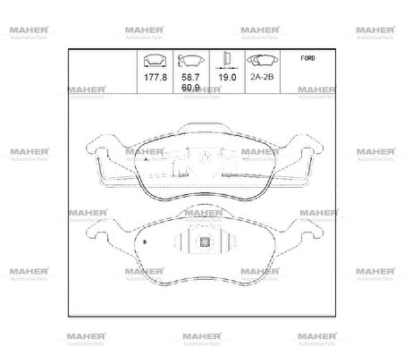 FREN BALATA FOCUS 1 1998-2004 ÖN 1075558