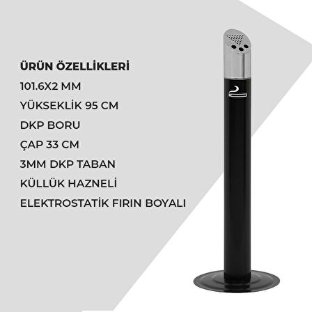 Ovata-221 Dış Mekan Ayaklı Küllük