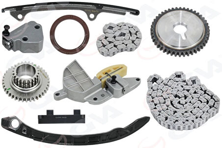 EKSANTRİK ZİNCİR SETİ NISSAN 10-TRAIL 2.0L QR20 T30 2001-2006 2.5L QR25DE T30 2001-2006 / PRIMERA 2.0L QR20 P12 03- KOMPLE KİT 130286N20A 150416N215 130706N215