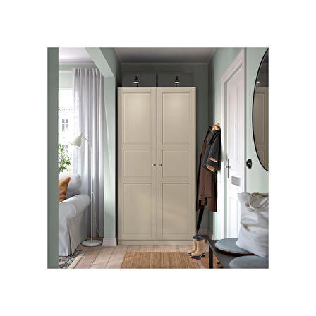 PAX gardırop, gri-bej, 100x60x201 cm