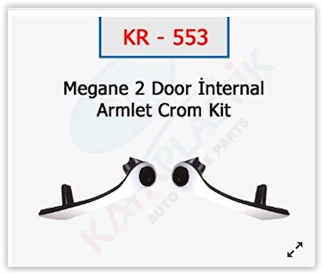 ÖN KAPI İÇ ÇEKME KOLU MEGANE 2 KROM 2006 7701476922