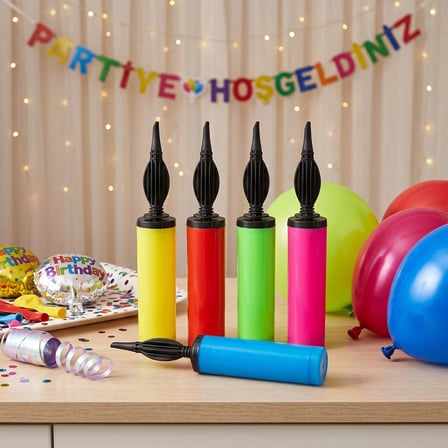 BakGelAl Pratik Balon Şişirme El Pompası - Parti ve Organizasyon Balon Pompası
