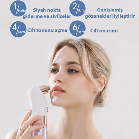 Yüz temizleme siyah nokta temizleme cihazı 6 Adet Başlık şarjlı vakumlu akne sivilce temizleme