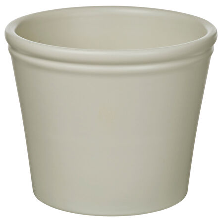 Toprak saksı, açık gri-bej, 9 cm
