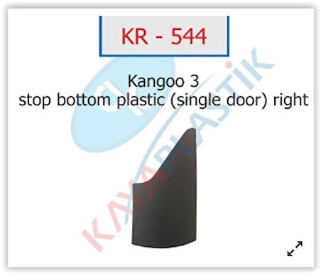 STOP ALT PLASTİĞİ SAĞ TEK KAPI KANGOO 3 8200642153