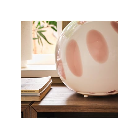 Abajur, pembe, 25 cm