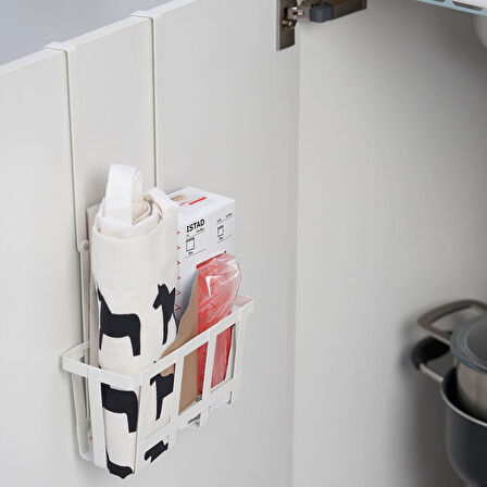 Asılabilir dolap düzenleyici, beyaz, 20x7,5x36