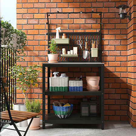 Sepet, mavi-beyaz, 18x25x14 cm