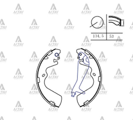 FREN BALATA STAREX 1997-2002 PABUÇ ARKA (OEM TİP) 58305 4AA00