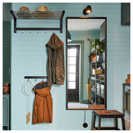 Boy aynası, siyah, 65x150 cm