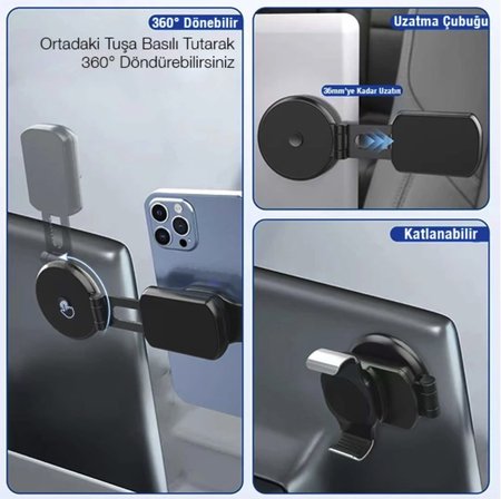 Notebook tablet için Manyetik mıknatıslı telefon tutucu masaüstü pc için telefon tutucu
