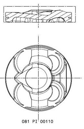PISTON SEGMAN STD 77.00MM BMW N13 B16 F20 F30 MINI N18 R55 R56 R58 R59 R60 PEUGEOT 5FW EP6 5008 308 3008 207 CITROEN C3 C4 11257601181 11257584117 0628W4