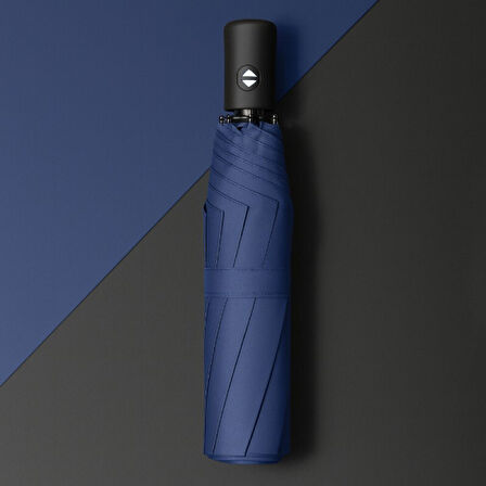 Josephine Mavi Şemsiye Otomatik Açılır & Kapanır Mekanizmalı 58x95 cm-Modern, Şık, Dayanıklı