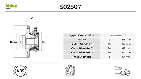 ON TEKERLEK PORYASI VW CADDY 1.9 2004-20022010-2008 1K0498621 5K0498621A 850498625