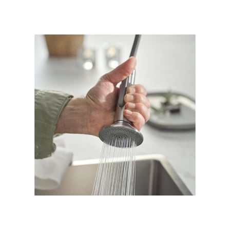 Eviye bataryası , metal rengi, 56 cm, spreyli ve spiralli