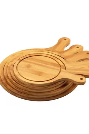 Bambu Pizza Tepsi Kesim Ve Servis Sunum Tahtası
