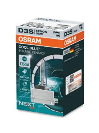 AMPUL TEKLI D3S 35W PK32D 5 FS1 6000 K %20.... FAZLA ISIK GUCU (GAZ DESARJLI FAR AMPULU) COOL BLUE I