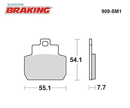 YARI METALİK ARKA FREN BALATASI / PIAGGIO / X9 EVOLUTION / 250cc / ARKA  / 2005-2006