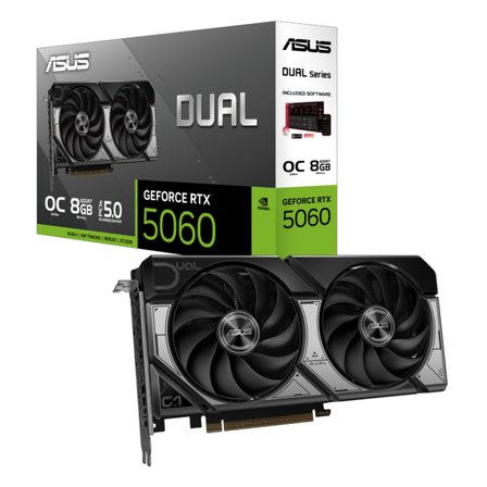 8 GB ASUS DUAL-RTX5060-O8G RTX 5060 GDDR7 128Bit Ekran Kartı
