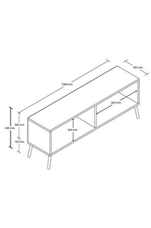 4062 Bold 138 Cm Tv Ünitesi Sepet