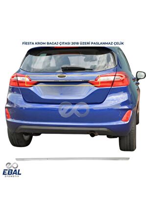 Ford Fiesta krom bagaj çıtası 2018 ve üzeri  P.Çelik