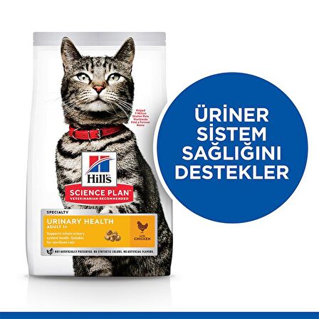 Hill's Science Plan Urinary İdrar Yolu Destekleyici Tavuklu 1.5 kg Yetişkin Kedi Maması