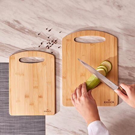 Karaca Stark 2'li Bambu Kesme Tahtası 28/33 Cm