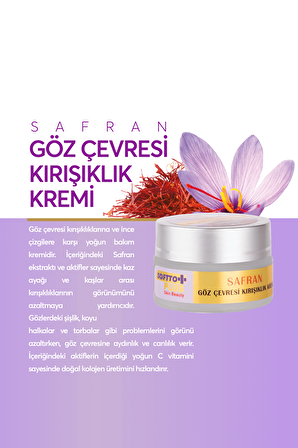 SOFTTO PLUS SAFRAN GÖZ ÇEVRESİ KIRIŞIKLIK KREMİ 20 ML