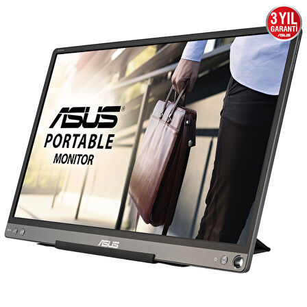 ASUS ZENSCREEN MB16ACE 15.6 IPS 1920x1080 5MS USB-C 3YIL MAT EKRAN , USB-C to A ADAPTOR, DUSUK MAVI ISIK TASINABILIR USB MONITOR