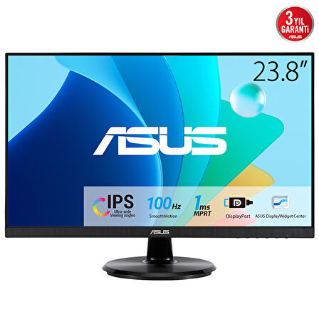 ASUS VA24DQFR 26.5 IPS FREESYNC 1920x1080 1ms 100Hz 250cd DP HDMI VGA Hoparlör VESA 3YIL MONİTÖR