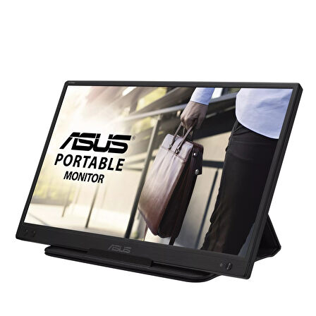 ASUS ZENSCREEN MB166C 15,6 TASINABILIR USB MONITOR IPS 1920x1080 5MS USB-C 3YIL MAT EKRAN USB-C to A ADAPTOR DUSUK MAVI ISIK Monitör