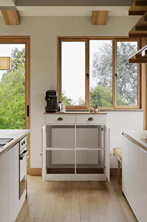 90 cm (iç genişlik ) petek üstü kahve köşesi