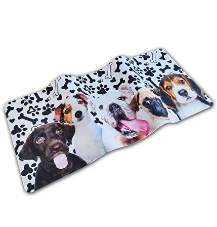 90x40cm Büyük Boy Kaymaz Kauçuk Taban Dikişli Kenar Gaming Oyuncu Mousepad XL Dogs