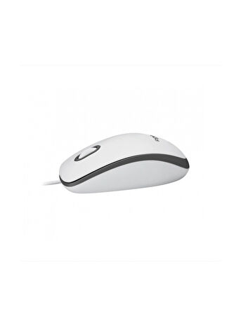 Logıtech 910-006764, M100 Beyaz, USB Kablolu, 1000DPI, Optik, 3 Tuşlu, Mouse