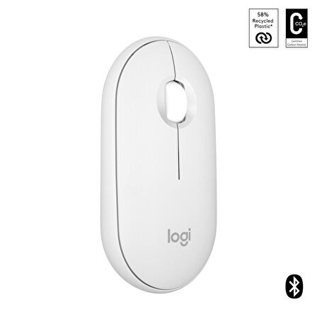 Logitech M350s Pebble 2 Kablosuz Mouse - Beyaz 910-007013