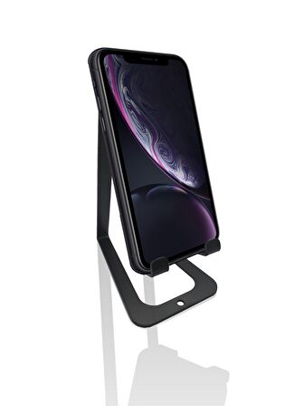 Siyah Metal Telefon Standı