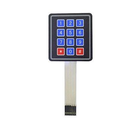 3X4 Membran Tuş Takımı - Keypad